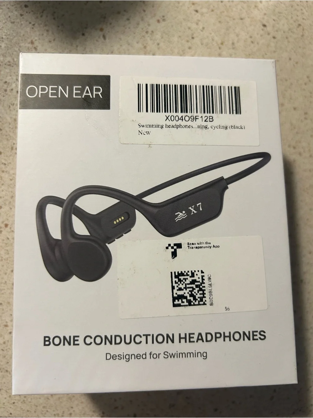 Open Ear Bone Conduction Headphones - Black